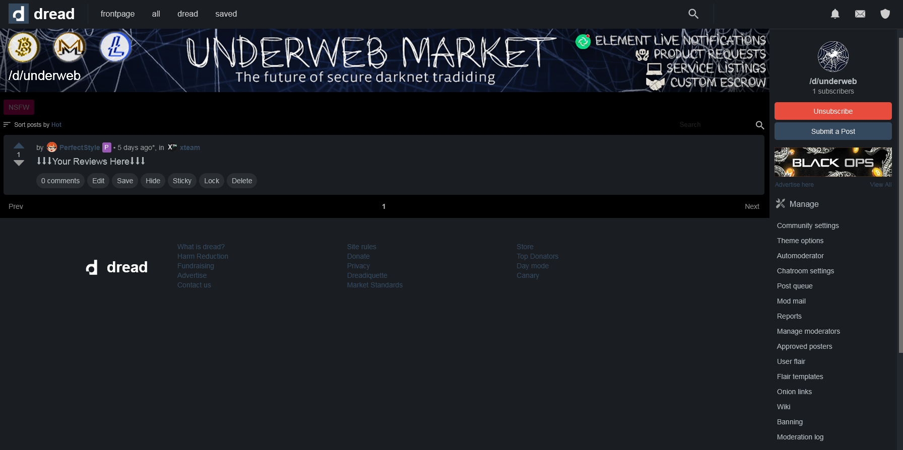 Dread Banner — Concept